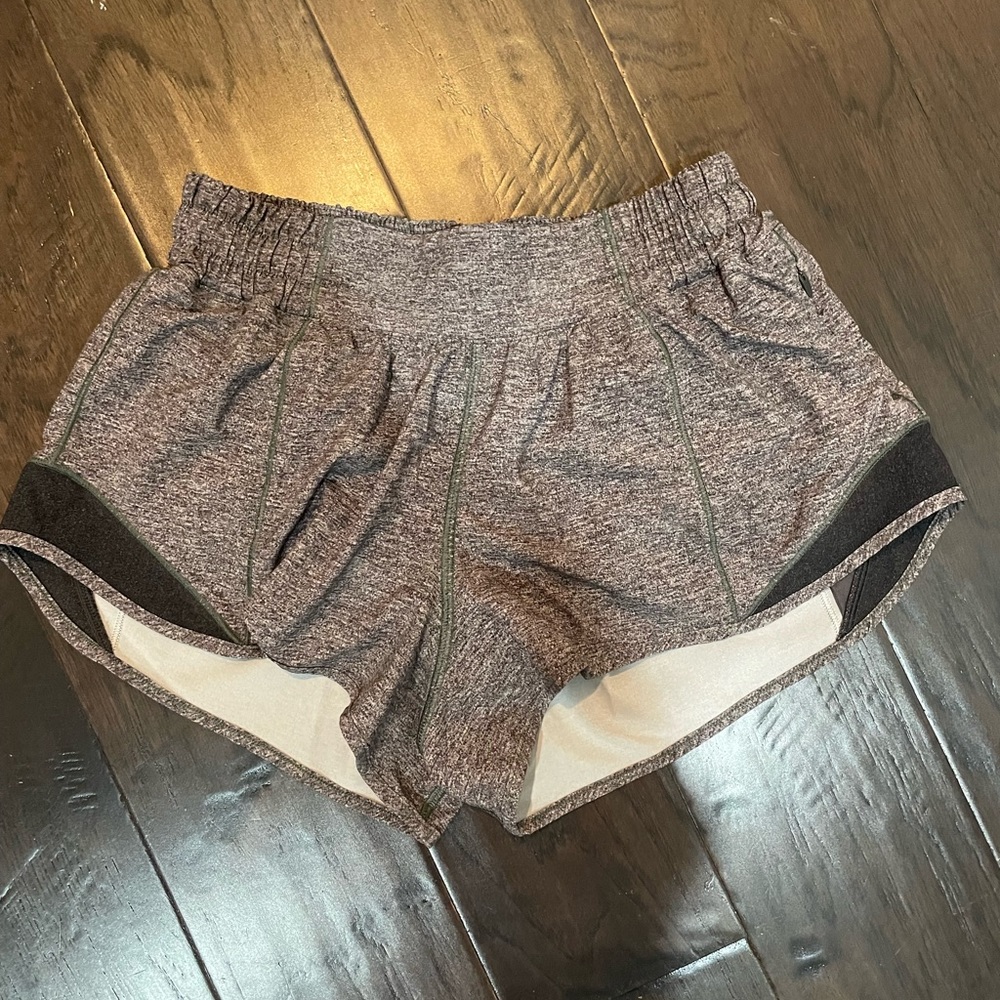 gray lululemon shorts
